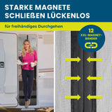HOBERG Insektenschutzvorhang für Wohnwagen mit 12 XXL-Magnetbändern, die lückenlos schließen für freihändiges Durchgehen.