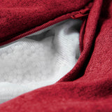LUMALAND Comfort Line XXL Sitzsack mit rotem Bezug, Reißverschluss und hochwertiger EPS Perlen Füllung, waschbar und langlebig.
