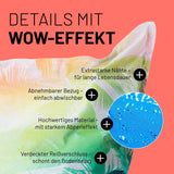 LUMALAND Sitzsack Classic XXL (380 L) mit tropical Regenbogen Design, abnehmbarem Bezug und wasserabweisendem, robustem Material.