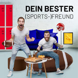 LUMALAND Football-Sitzsack als bequemer, stilvoller Sitzsack für drinnen und draußen, ideal zum Anfeuern des Teams.