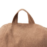 LUMALAND Comfort Line XXL Sitzsack braun mit Trageschlaufe, 100x120x50 cm, Bodenkissen mit EPS Perlenfüllung, waschbar und bequem.