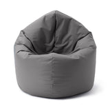 LUMALAND Sitzsack Drops (300 L) grau, bequem für drinnen & draußen, langlebig, leicht, mit hochwertiger EPS-Füllung und verdecktem Reißverschluss.