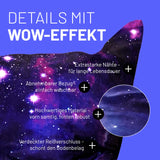 LUMALAND Sitzsack Classic XXL (380 L) Galaxy-Design mit extrastarken Nähten, abnehmbarem Bezug und verdecktem Reißverschluss.