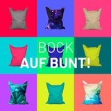 LUMALAND Sitzsack Classic XXL (380 L) Special Edition Botanical in bunten Farben für In- und Outdoor komfortables Sitzen und Liegen.