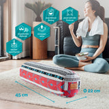 #DoYourYoga Yoga-Bolster Tarik mit Bio-Buchweizenschalen, 68 x 22 x 22 cm, waschbarer Bezug, organisches Material, wärmespeichernd