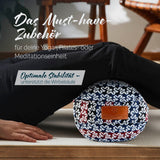 #DoYourYoga Yoga-Bolster Tarik mit Bio-Dinkelspelz, 68x22x22 cm, ideale Unterstützung für Yoga, Pilates und Meditation.