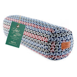 #DoYourYoga Yoga-Bolster Tarik mit Bio-Buchweizenschalen, Meditationskissen in buntem indischem Design, 68 x 22 x 22 cm