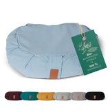 DoYourYoga Yoga-Kissen Ganesh Halbmond 45x30x14 cm, Bio-Buchweizenschalen, 100% Baumwolle, in verschiedenen Farben erhältlich.