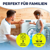 EASYmaxx Wäsche-Tower 1600 mit Rollen, 3 Etagen & 2 Seitenflügeln, 16 m Trockenlänge für 14 Bügel, platzsparend und mobil.