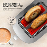 GOURMETmaxx Toaster, 2 Scheiben mit extra breiten 3,9 cm Toastschlitzen ideal für Brötchen, Waffeln und Bagels.