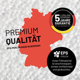LUMALAND Flexi Comfort Sitzsack - Premium Bean Bag Sitzkissen Hellgrau mit ergonomischem, flexiblem Bezug und 5 Jahre Garantie, Made in Germany.