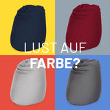 LUMALAND Flexi Comfort Sitzsack in Rot, Medium 142 x 84 cm, Premium Bean Bag Sitzkissen, modernes Design und hoher Komfort.