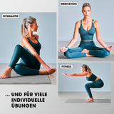 #DoYourFitness Fitnessmatte grau 183x61x1,5 cm, rutschfest und robust für Yoga, Gymnastik und Fitnessübungen indoor und outdoor.