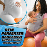 #DoYourFitness Gymnastikball inkl. Ballpumpe - Fitness Sitzball - Orange - 65 cm ideal für Schwangerschaftsgymnastik und Alltag.