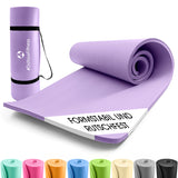 #DoYourFitness Fitnessmatte lila 183x61x1,5cm rutschfest, robust, leicht mit Tragegurt, ideal für Yoga und Gymnastik in- und outdoor.