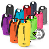 Where Tomorrow Dry Bag 20L - Style 02 - Gelb, wasserdichter und robuster Outdoor-Rucksack mit UV-Schutz und Rolltop-Verschluss.