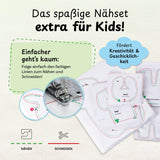 cuci cuci Näh-Baukastenset Motiv: Alpaka Anton, kinderleichtes Nähen ab 5 Jahren, komplett mit Anleitung und Materialien.