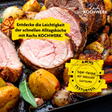 GOURMETmaxx Heißluft-Fritteuse Vario-Doppelkammer 9l mit teilbarem Garraum für flexible und schnelle Zubereitung verschiedener Speisen.