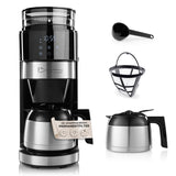 Barista Filterkaffeemaschine Touch Iso mit Mahlwerk und LED-Touchdisplay, 800W, inkl. Permanentfilter und Isolierkanne