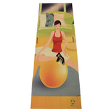 #DoYourYoga Yogamatte Yoganidra mit Yogamotiv, 183 x 61 x 0,4 cm, rutschfest und hautfreundlich für Yoga und Pilates.