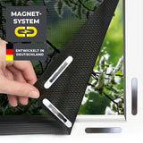 EASYmaxx Insect Protect Insekten- & Pollenschutz Magnet Fliegennetz mit Magnetbefestigung für Fenster bis 150x180 cm, luftdurchlässig und zuschneidbar.