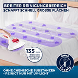 CLEANmaxx Milbensauger Vibration mit breitem Reinigungsbereich, 135 mm, reinigt große Flächen ohne Chemie, nur mit UV-Licht.