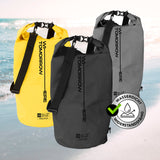 Where Tomorrow Dry Bag 30L - Style 02 - Schwarz, wasserdichter, robuster Rucksack mit Rolltop-Verschluss für Outdoor-Abenteuer und UV-Schutz
