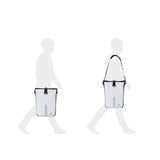 #DoYourSports Wasserdichte Fahrradtasche Roll-Top - 21 L - Weiß, 3-in-1 Tasche als Fahrrad-, Schulter- und Tragetasche.