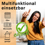 GOURMETmaxx Backpapierschalen für Heißluftfritteusen (5–8 l) – multifunktional für Ofen, Mikrowelle und Dampfgartopf.