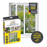 EASYmaxx Insect Protect Insekten- & Pollenschutz, Magnet für Fenster bis 150x180cm, zuverlässiger Insekten- und Pollenschutz mit Magnetbefestigung