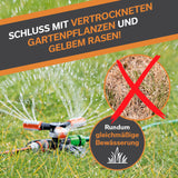 EASYmaxx 360°-Gartensprinkler - 2er-Set mit 360° Rotation für gleichmäßige Bewässerung und flexible Einstellung der Sprührichtung.