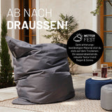 LUMALAND Sitzsack Classic XXL (380 L) - In- & outdoor - Rotwein wetterfester, großer Sitzsack für drinnen und draußen.