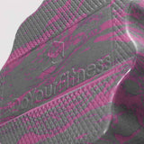 #DoYourFitness Faszienrolle Anila eckig in Pink/Grau mit Wellenstruktur für effektives Faszientraining und Massage.