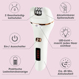 VITALmaxx Epilierer inkl. Akku & USB-Kabel - weiß/rosegold mit 2 Geschwindigkeiten, LED-Licht und ca. 45 Min. Akkulaufzeit für sanfte Haarentfernung