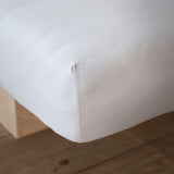 LUMALAND Comfort Jersey Spannbettlaken 100% Baumwolle Weiß, 160 g/m², elastisch, passgenau, waschbeständig, 100x200 cm, 120x200 cm.
