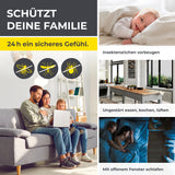 EASYmaxx Moskitonetz für Fenster bis 110 x 130 cm mit selbstklebendem Klettband schützt vor Insekten und ist leicht montierbar.