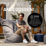 LUMALAND Sitzsack Classic XXL (380 L) - In- & outdoor - Rotwein mit atmungsaktivem Material für komfortables Sitzen und Liegen.