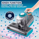 CLEANmaxx Milbensauger Rotation Power mit Ion-Funktion reinigt und erfrischt die Raumluft nachhaltig.