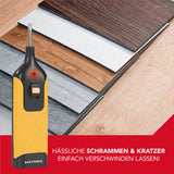 EASYmaxx PVC- & Vinyl-Reparaturset - 19-tlg. mit kabellosem Gerät zur einfachen Ausbesserung von Kratzern auf Kunststoffoberflächen.