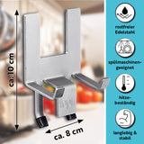 topfi® Topfdeckelhalter für Töpfe & Pfannen aus rostfreiem Edelstahl, hitzebeständig, spülmaschinengeeignet, langlebig und stabil, ca. 10x8 cm groß