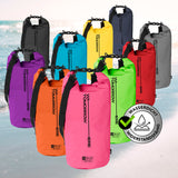 Where Tomorrow Dry Bag 20L - Style 02 - Pink wasserdichter, robuster Outdoor-Rucksack mit verstellbarem Schultergurt und Rolltop-Verschluss.