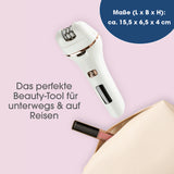VITALmaxx Epilierer inkl. Akku & USB-Kabel - weiß/rosegold, handlich und ideal für sanfte Haarentfernung unterwegs und auf Reisen.