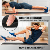 #DoYourFitness Fitnessmatte Schwarz 183x61x1 cm mit komfortabler Dämpfung, gelenkschonend, robust für Yoga und Gymnastik indoor und outdoor.