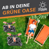 EASYmaxx 360°-Gartensprinkler - 2er-Set mit 3 rotierenden Armen, einstellbarer Sprührichtung und 2 m PVC-Schlauch für effiziente Rasenbewässerung.