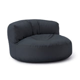LUMALAND Sitzsack Lounge (320 L) in Stahlgrau, modern, gemütlich, für Innen und Außen, langlebig, leicht, pflegeleicht, EPS-Füllung, verdeckter Reißverschluss.