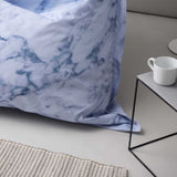 LUMALAND XXL Sitzsack im Marmor Design 380L in 140x180 cm, wasserfest und bequem für Indoor und Outdoor Nutzung.