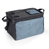 EASYmaxx Kühltasche faltbar - 30 l - schwarz/dunkelgrau mit isoliertem Innenraum, Tragegriffen und praktischem Reißverschluss.