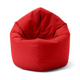 LUMALAND Sitzsack Drops (300 L) rot, In- & outdoor, leicht, langlebig, pflegeleicht, mit verstecktem Reißverschluss und EPS-Perlenfüllung.