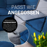 LUMALAND Sitzsack-Sofa Sessel grau, kombinierbar im modularen System, 400 L Volumen, modulare Sitzgelegenheit für drinnen und draußen.