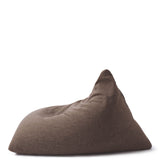 LUMALAND Sitzsack Interior Line braun, dreieckiger Komfort-Sitzsack mit 370l Füllung, 150x100x100 cm, Leinen-Look, Indoor Bean Bag